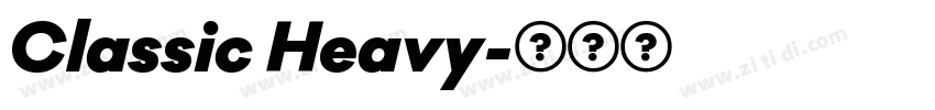 Classic Heavy字体转换